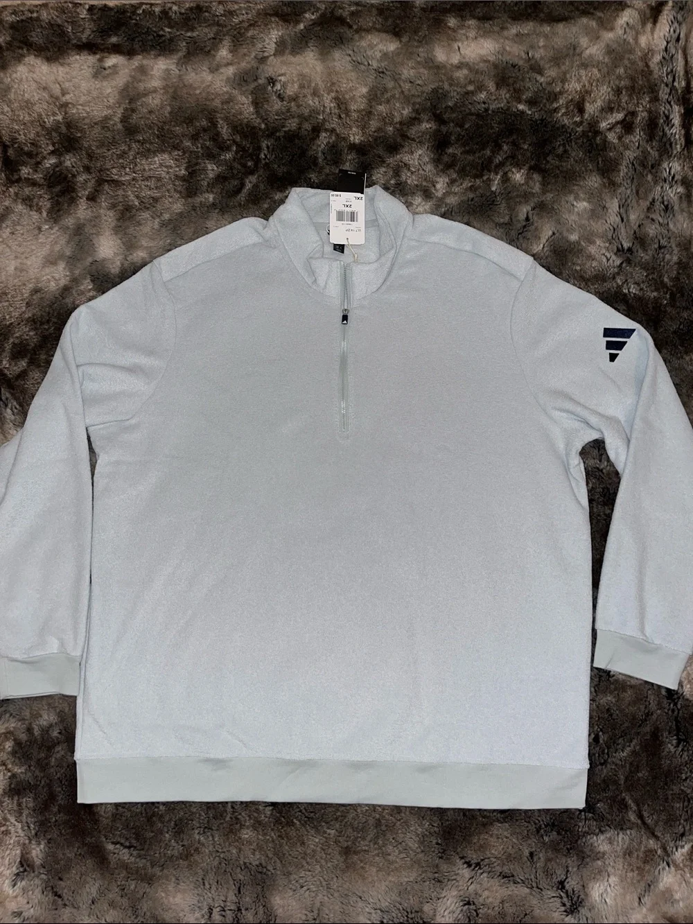 adidas golf 1/4 Zip Men's 2XL XXL Ultimate 365 Soft Pullover  silver $85